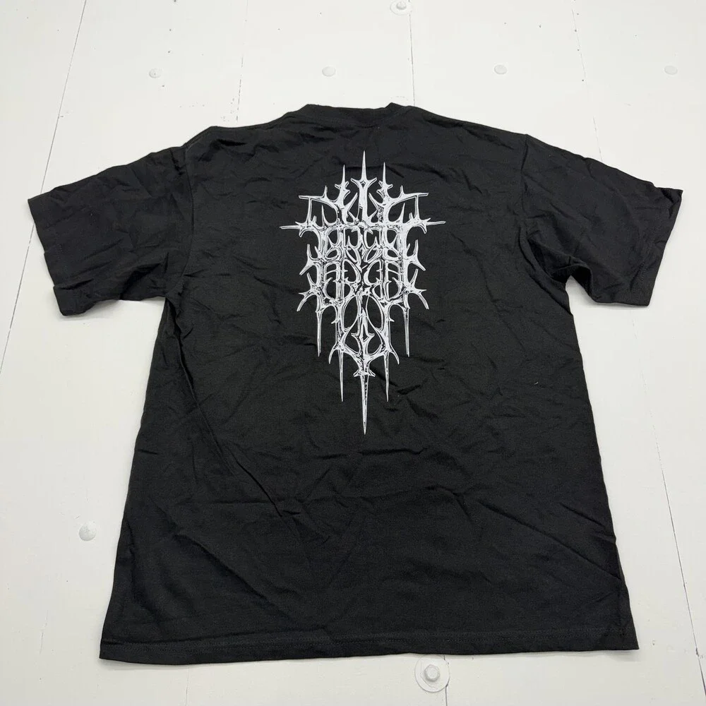 Shaka Wear Shirt Mens XL Black Gothic Castle Graphic Tee Heavyweight Metal Band